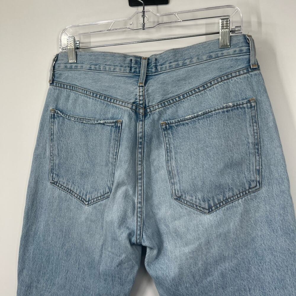 AGOLDE Riley High Rise Straight Crop Jeans Button Fly - Picture 8 of 9